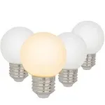 Liii&amp;ARTMAN LED Small Bulb G16.5, 4W E26 Matt Opal Warm White 2700k 