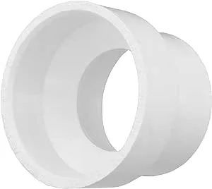 Charlotte Pipe 1-1/2" X 2" Plain End Pipe Fitting - Increaser Reducer Schedule 40 PVC DWV (Drain, Waste and Vent) Durable and Easy to Install for Home or Industrial Use Fitting (Single Unit)