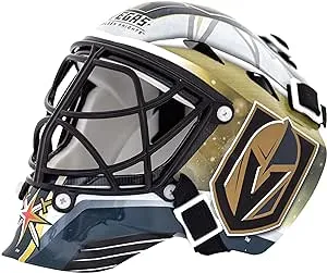 Franklin Sports NHL Team Logo Mini Hockey Goalie Mask with Case - Collectible Goalie Mask with Official NHL Logos and Colors