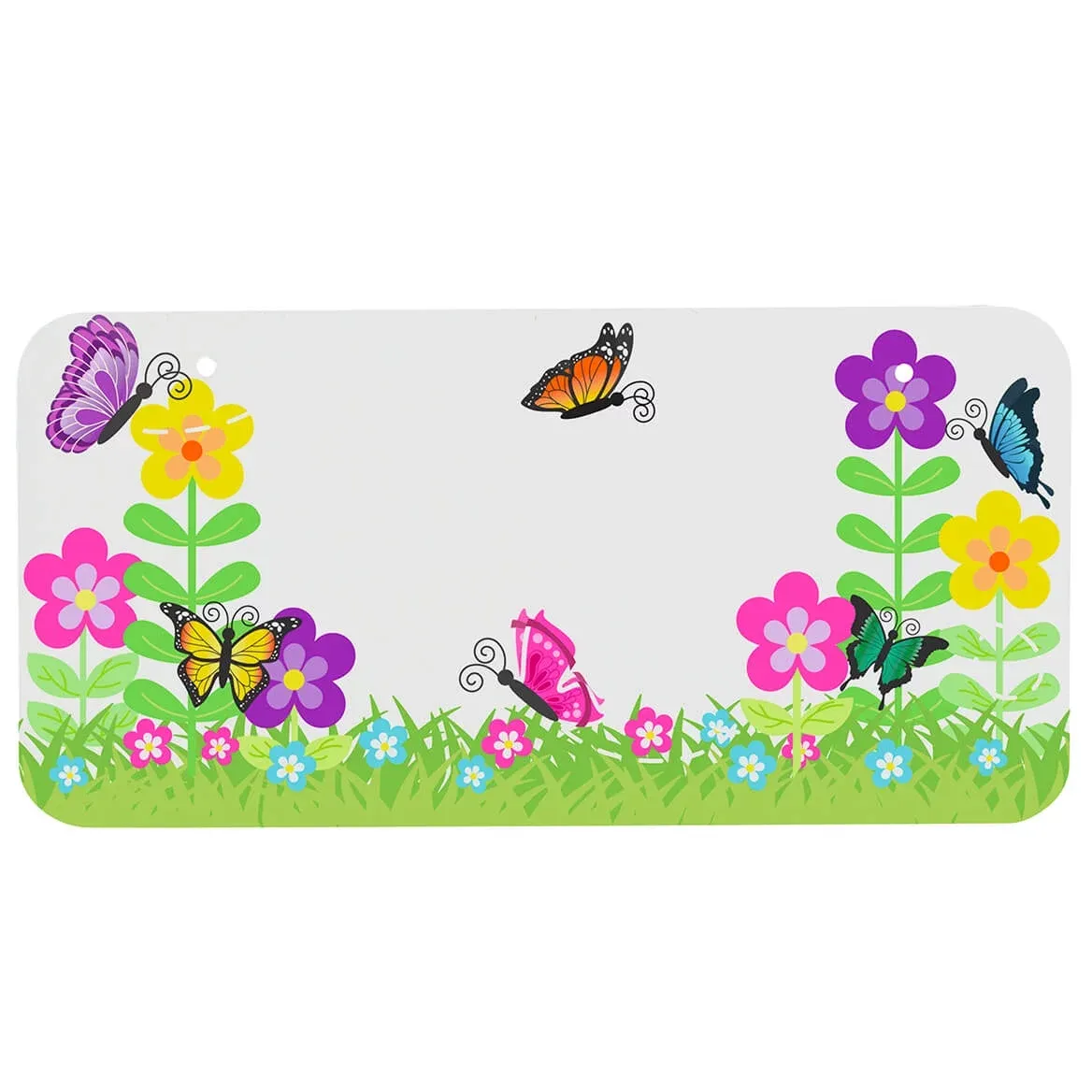 Flowers Novelty License Plate, 3” x 6” Size for Kid’s Bikes, Cars, Wagons and More