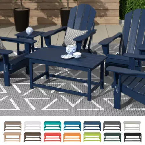 WestinTrends Outdoor Patio Classic Adirondack Coffee Table - Turquoise