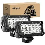 Nilight Led Light Bar 2PCS 36w 6.5Inch Spot Led Off Road Lights Super Bright Driving Fog Light Boat Lights Driving Lights Led Work Light SUV Jeep Lamp