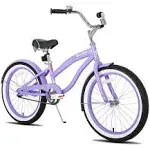 JOYSTAR 20 24 26 inch Beach Cruiser Bike for Kids, Youth, Men and Women Light ...