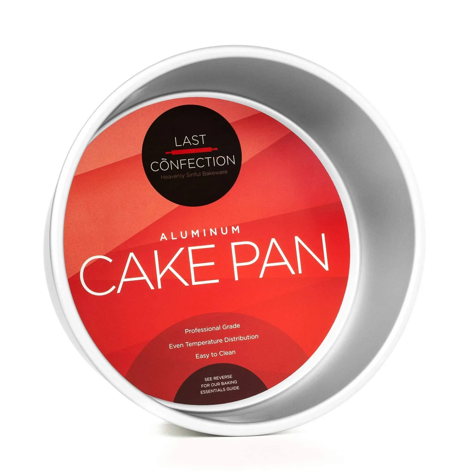 Last Confection Round Aluminum Cake Pan - Professional Bakeware, Size: 7 x 2, Silver