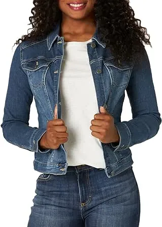 Riders by Lee Indigo Women's Denim Jacket, Weathered, Medium