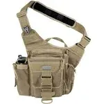 Maxpedition Jumbo Versipack Khaki 0412K Main compartment measures 9&#034; x 9&#034; x 3&#034;.