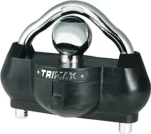 Trimax UMAX100 Premium Universal Dual Purpose Coupler Lock , Black