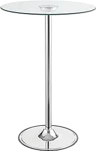 Thea Chrome/Clear LED Bar Table