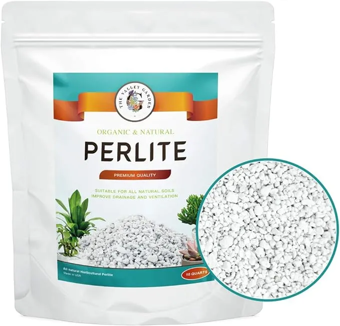 Organic Perlite for All Plants, All Natural Horticultural Soil Additive Condi...