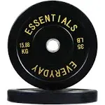 BalanceFrom Color Coded Olympic Bumper Plate Weight  Assorted Colors , Styles 