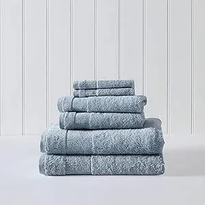 Tommy Bahama Island Retreat 6-Piece Blue Cotton Towel Set