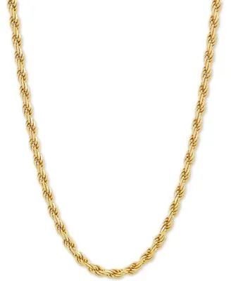 Giani Bernini 18" Gold-Plated Sterling Silver Rope Chain Necklace