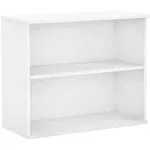 Bush Business Furniture Hybrid Small 2 Shelf Bookcase White