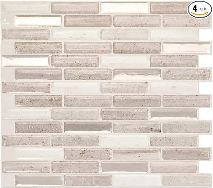 Peel and Stick Tile Backsplash 4 Sheets