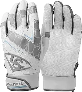 Louisville Slugger Adult Genuine V2 Batting Gloves Team White L