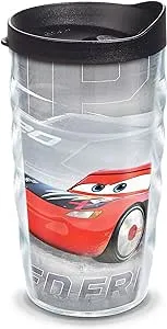 Tervis Made in USA Double Walled Disney Pixar - Cars Speed Frenzy Insulated Tumbler Cup Keeps Drinks Cold & Hot, 10oz Wavy, Classic