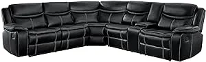 Bastrop Reclining Sectional by Homelegance 8230BLK