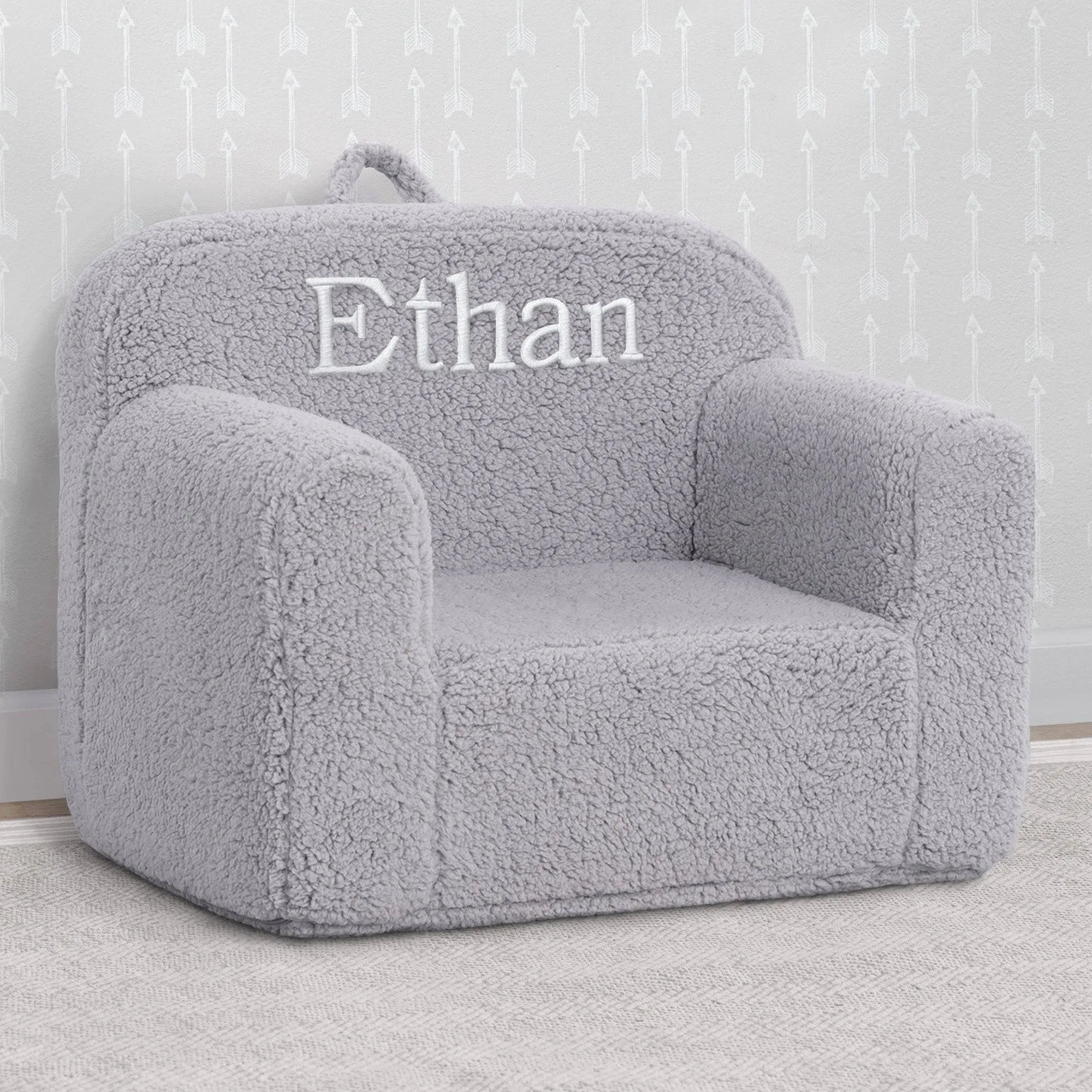 Personalized Cozee Sherpa Chair for Kids