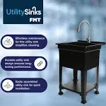 UTILITYSINKS 24" Freestanding Compact Workshop Utility Tub Sink