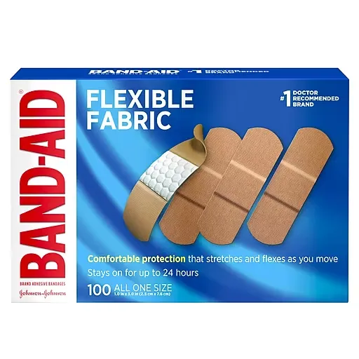 Band-Aid Brand Flexible Fabric Adhesive Bandages - 100 count