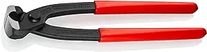 Knipex Tools 10 98 i220 8.75" Ear Clamp Pliers, Front Jaw Only, Red