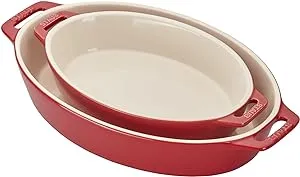 Ceramic Oval Baking Dish 2-Piece Set