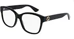 Authentic Gucci RX EyeGlasses GG 0038ON-001 Black w/ Demo Lens &#034;NEW&#034;54mm