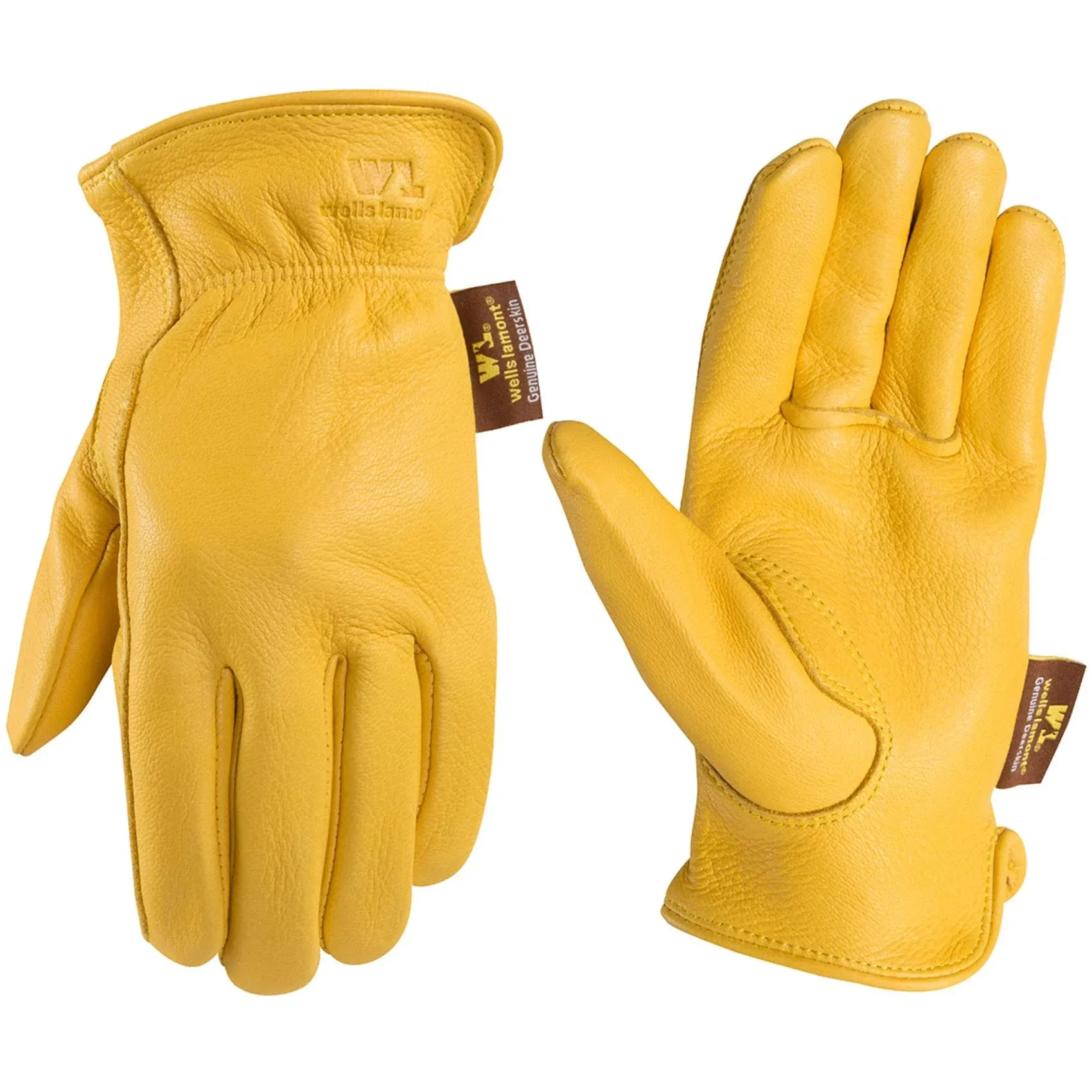 Wells Lamont Men's Grain Deer Skin Work Glove Medium