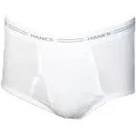 Hanes Men&#039;s Cotton White Briefs with Comfort Flex Waistband (Pack of 6)