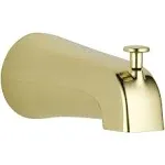 Pull-Up Diverter Tub Spout in Polished Brass