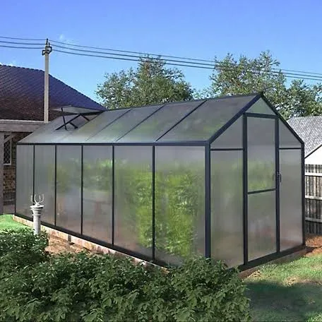 Veikous 6 ft. L x 12 ft. W Walk-In Greenhouse with Roof Vent