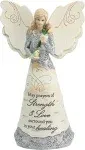 Pavilion Gift Company 82348 Strength and Healing Angel Figurine, 6-1/2-Inch, White