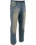 Milwaukee Leather 5002 Men&#039;s Armored Motorcycle Riding Denim Jeans Reinforced