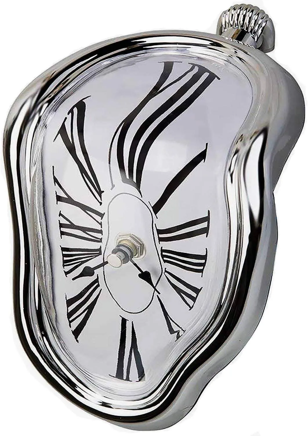 Rosedoes Melting Clock, Salvador Dali Clock,Melted Clock Alice in Wonderland Decor Funky Home Decor Surreal Desk Shelf Desk Melted Clock, Surface des