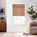 Eclipse Bamboo Cordless Light Filtering Privacy Roman Shade - 30x72 - Natural