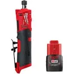 Milwaukee Die Grinder 12V Cordless Paddle Switch Spindle Lock Brushless Red