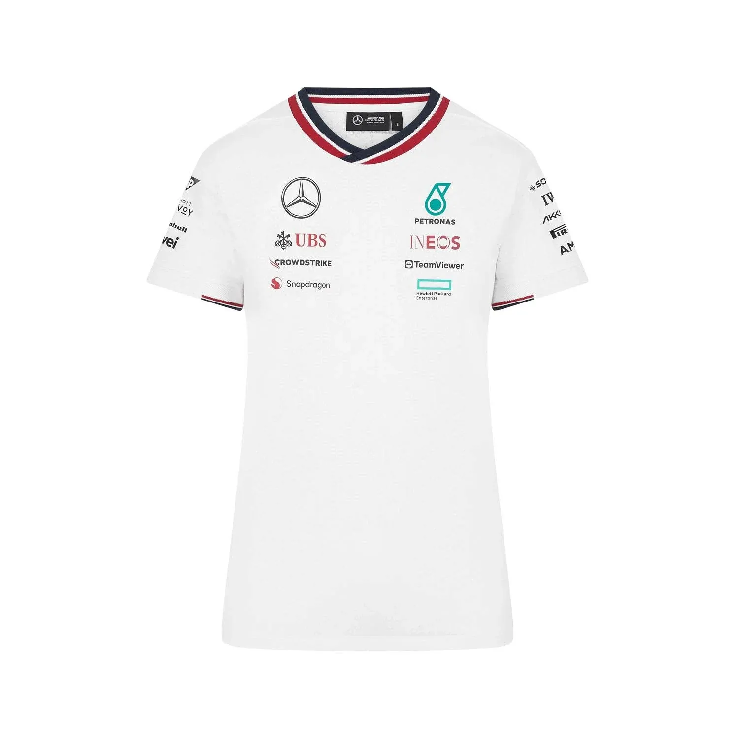 2024 Mercedes-AMG Team Driver T-Shirt (White) - Ladies