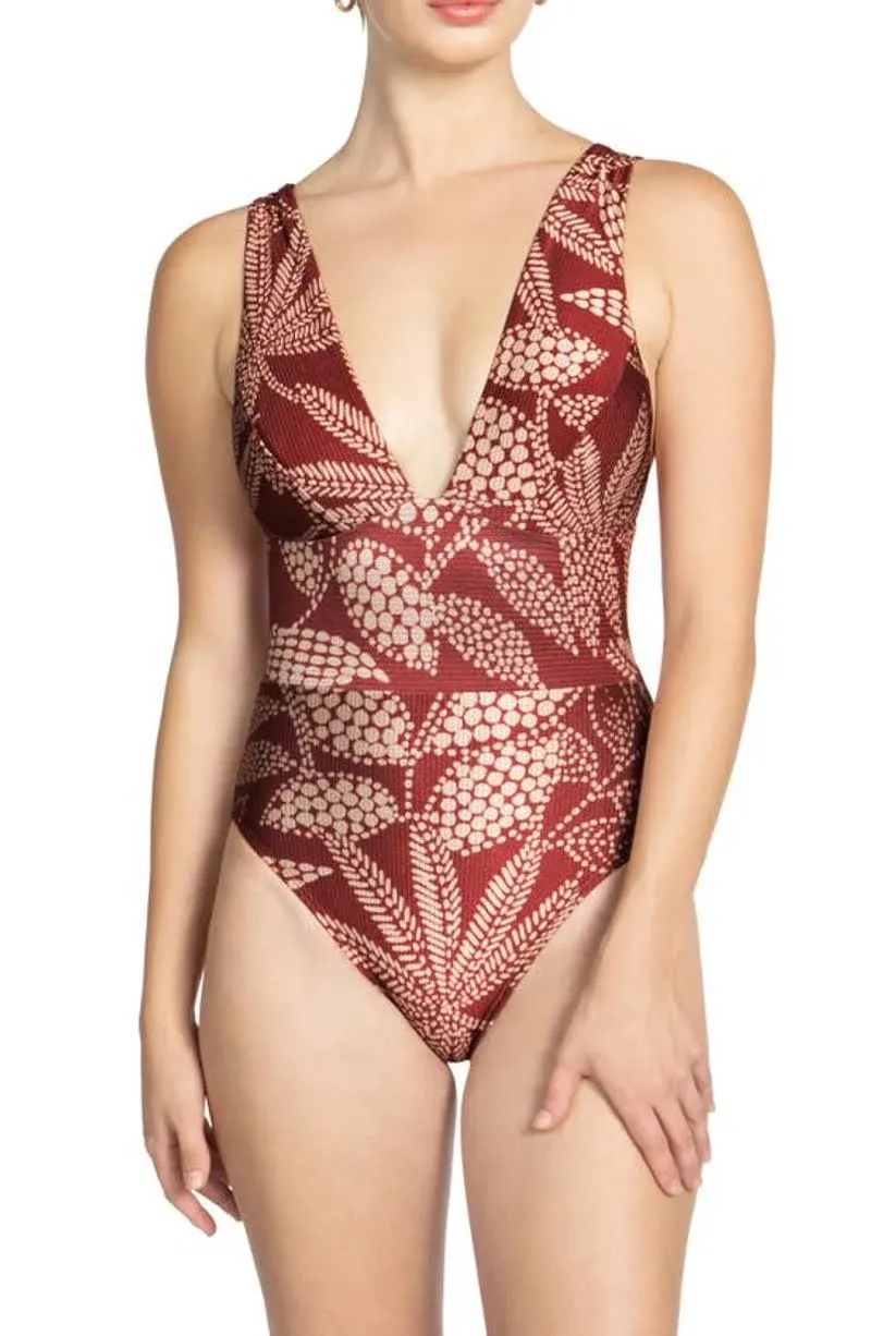 Robin Piccone Women's Romy Plunge One-Piece Swimsuit