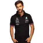 Mercedes Benz AMG Petronas Formula 1 Men&#039;s Polo, MGP F1 Team Tommy, Black S