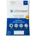 Allerease Waterproof Allergy Protection King White Zippered Pillow Protector