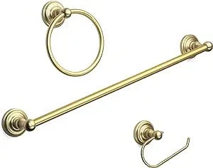 Designers Impressions Royal Series Brushed Brass 24&#034; Towel Bar: MBA7721