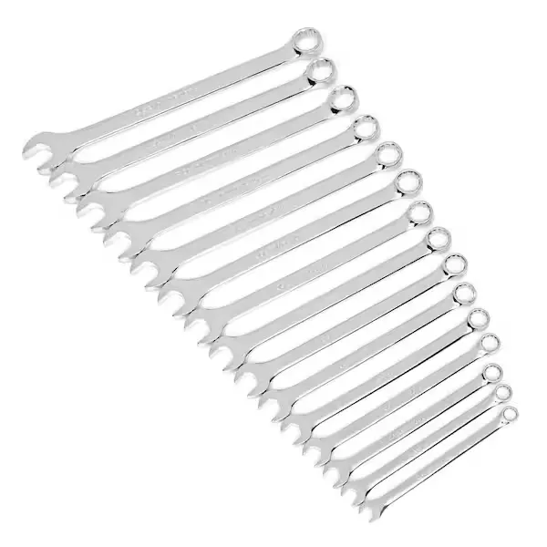 GEARWRENCH 15 Pc. 12 Pt. Combination Wrench Set, Long Pattern, Metric - 81902