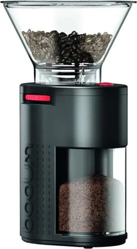 Bodum 11750-01US Bistro Electric Burr Coffee Bean Grinder, One Size, Pure Black