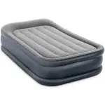 Intex Dura Beam Deluxe Pillow Raised Airbed Mattress with Built in Pump, Twin