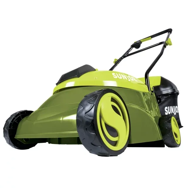 Sun Joe MJ401C-Pro 14-inch 28-Volt Cordless Push Lawn Mower, w/Rear Discharge Chute