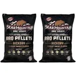 Bear Mountain BBQ All-Natural Hardwood Hickory Smoker Pellets, 20 lb (2 Pack)