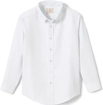 Lands' End School Uniform Boys Long Sleeve Oxford Dress Shirt