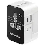 Travel Adapter Worldwide All in One Universal Travel Adapter Wall Charger AC EU