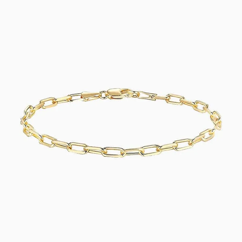 PAVOI Women's Paperclip Chain Bracelet