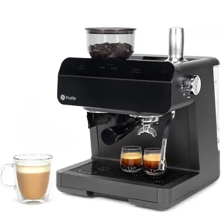 GE Profile Semi Automatic Espresso Machine + Steam Frother | Italian-Made 15 Bar